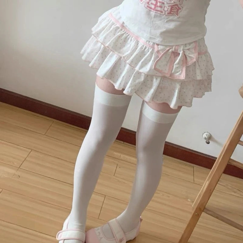 Lolita Mini Skirt Bow Japanese Style
