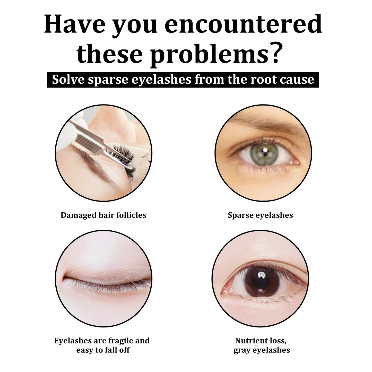Eyelash eyebrow Growth Serum Natural Curling Makeup