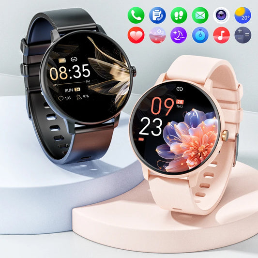 Smartwatch Bluetooth Touch Screen Health Monitoring Waterproof