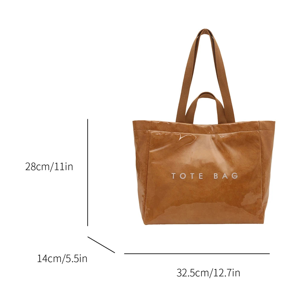 2025 New Fashion Tote Bag for Women Large Capacity Top-Handle Bag Slouchy Daily Commuter Bag Ladies High Quality Grocery Handbag