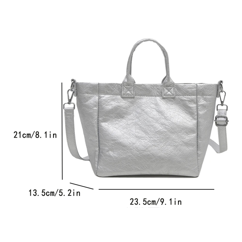 2025 New Fashion Tote Bag for Women Large Capacity Top-Handle Bag Slouchy Daily Commuter Bag Ladies High Quality Grocery Handbag